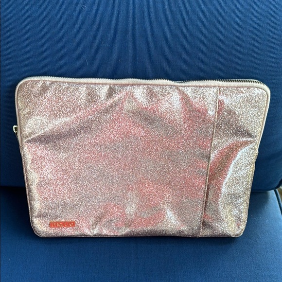 Pink Glitter Tablet Sleeve with Padded Protection - Picture 1 of 6